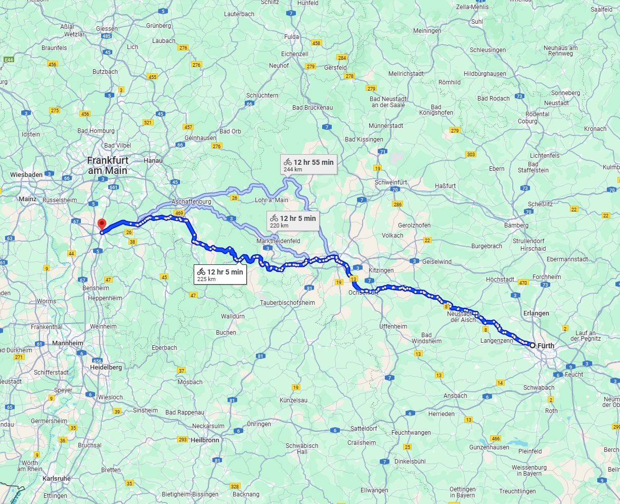 Anreise von Fürth Zu Darmstadt Über 