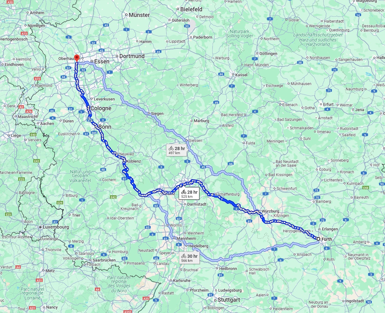 Anreise von Fürth Zu Duisburg Über 