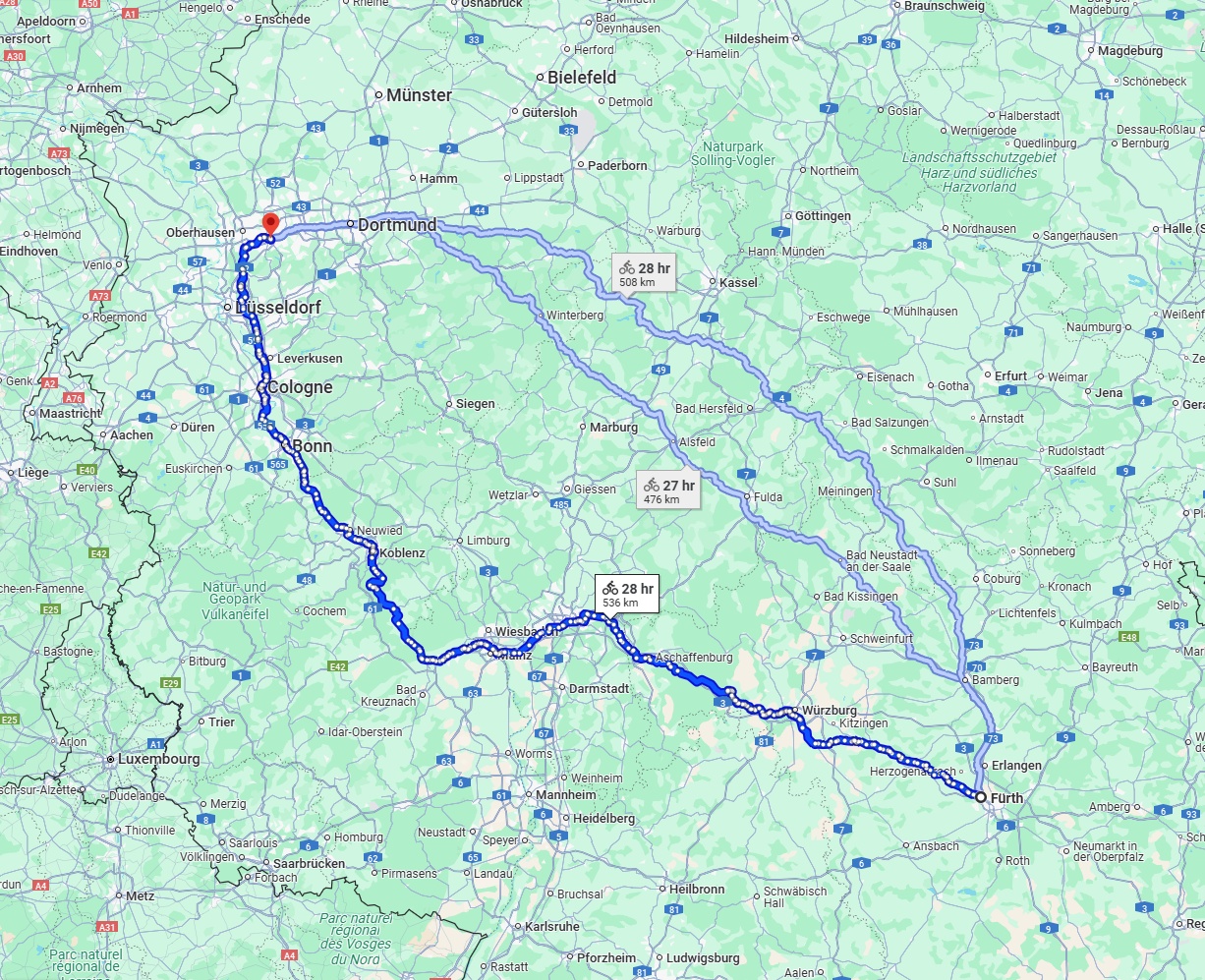 Anreise von Fürth Zu Essen Über 