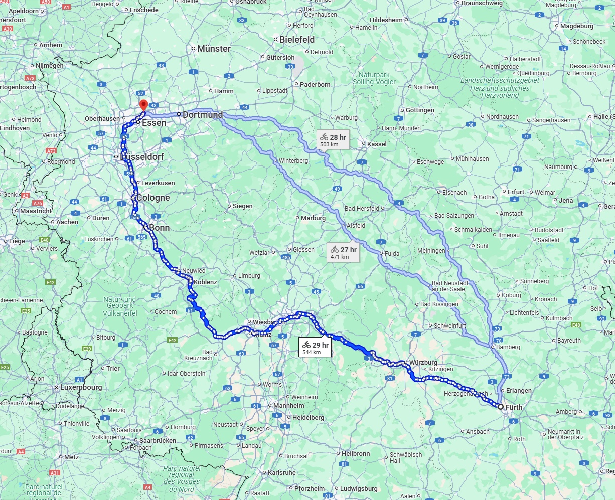 Anreise von Fürth Zu Gelsenkirchen Über 