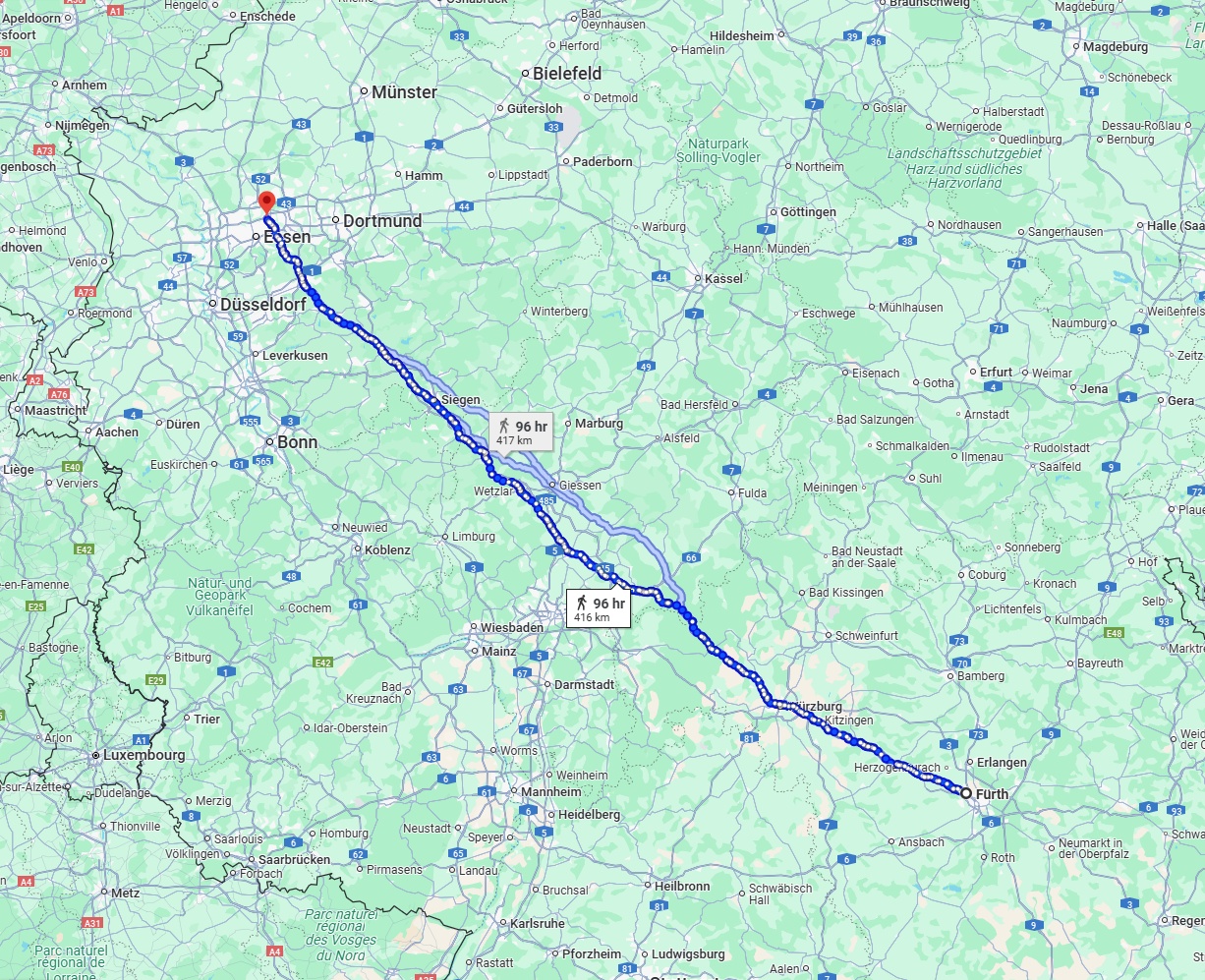 Anreise von Fürth Zu Gelsenkirchen Über 