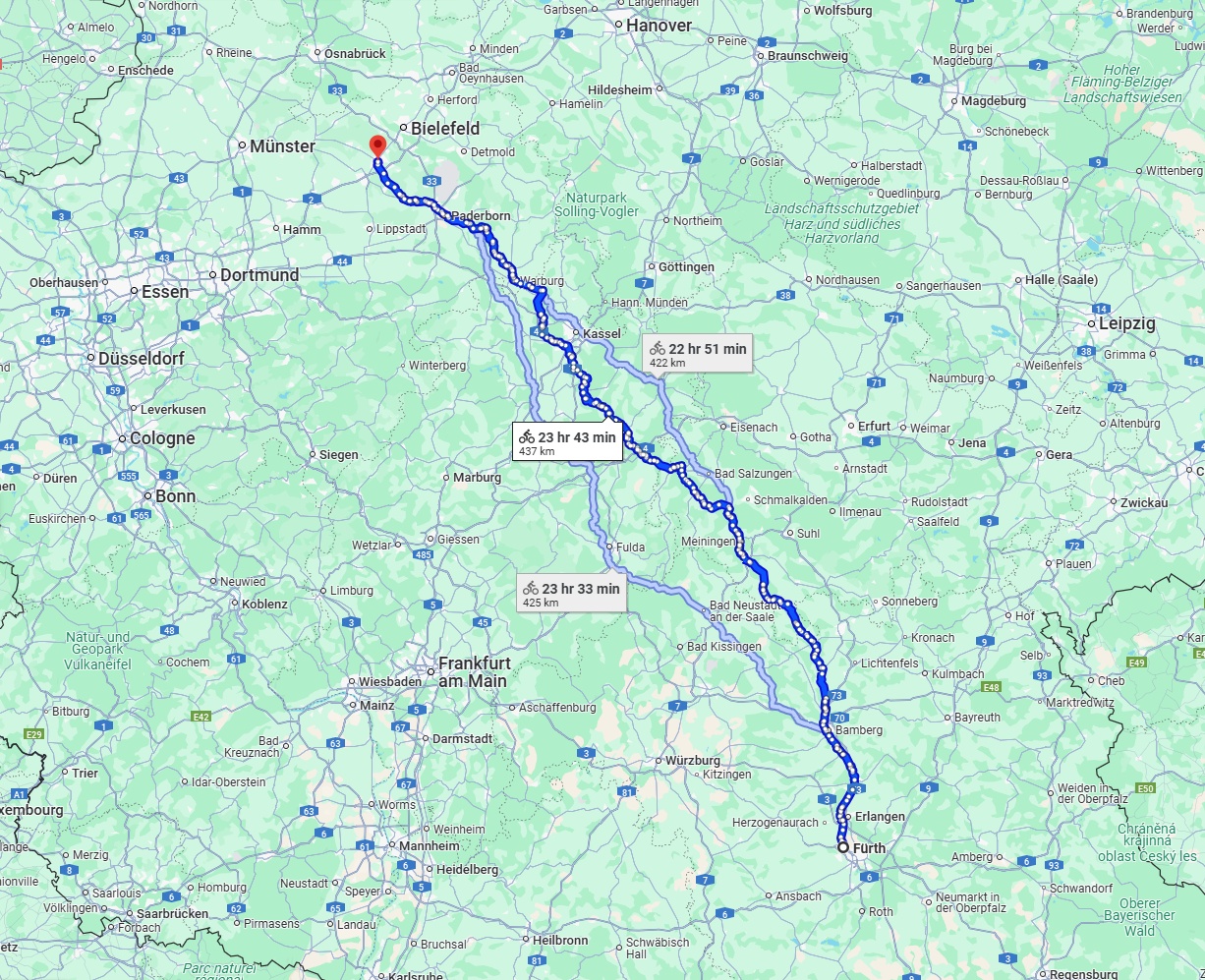 Anreise von Fürth Zu Gütersloh Über 