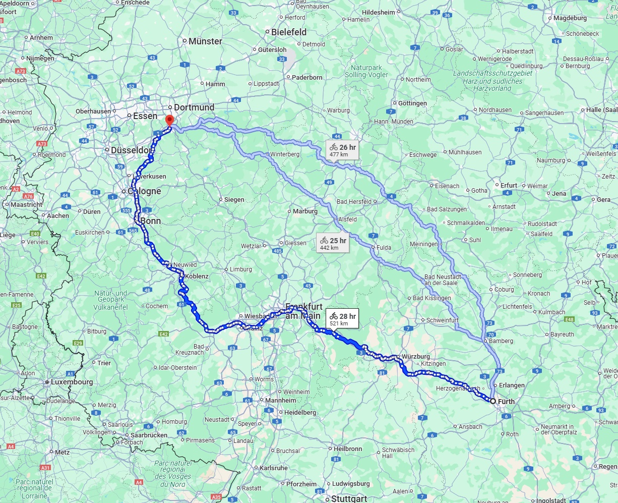 Anreise von Fürth Zu Hagen Über 