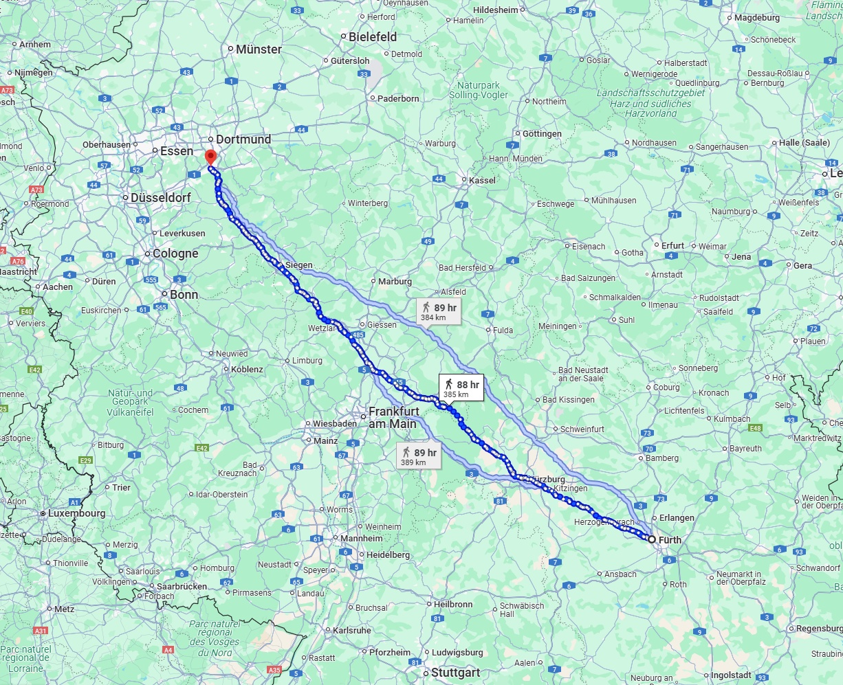 Anreise von Fürth Zu Hagen Über 