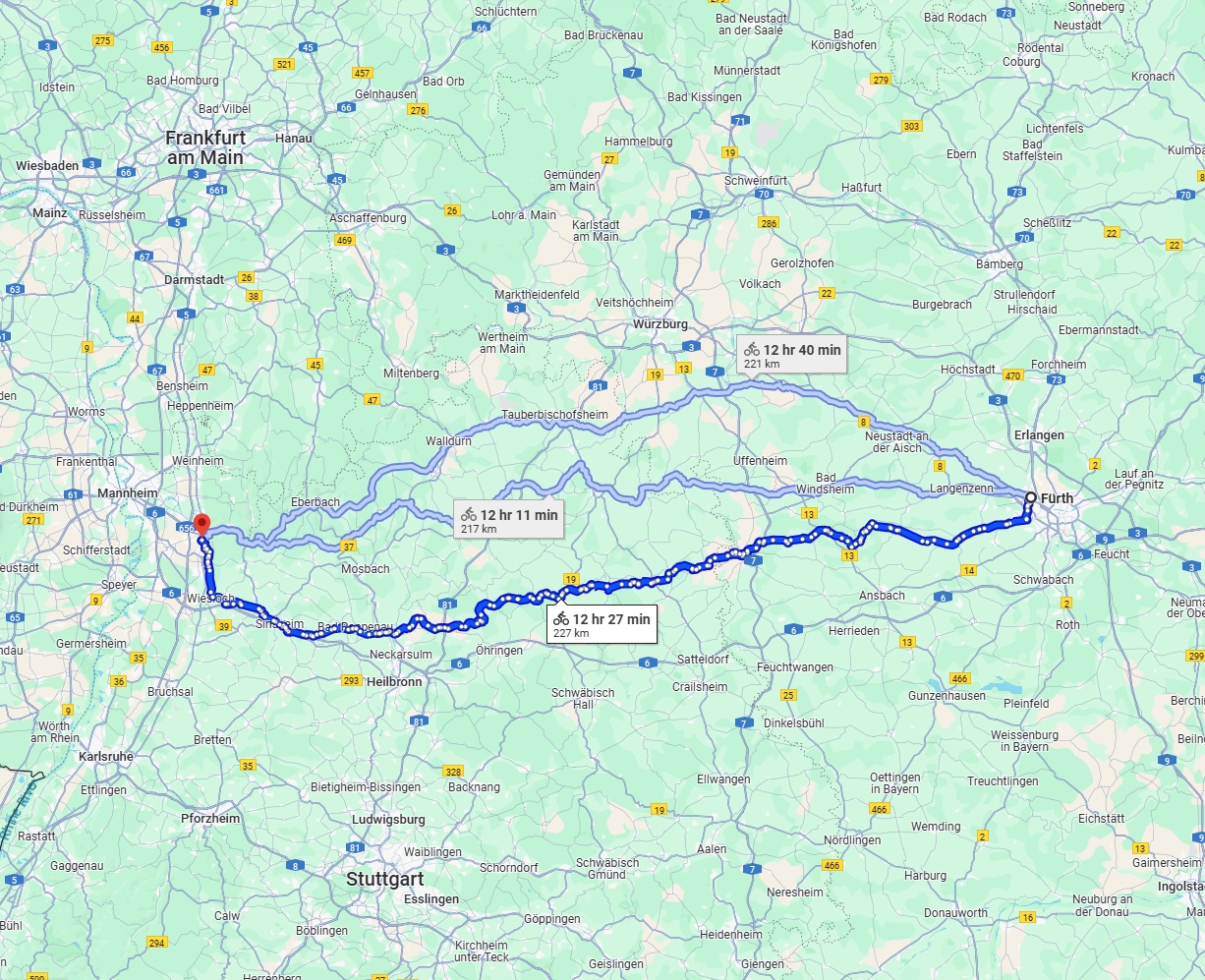 Anreise von Fürth Zu Heidelberg Über 
