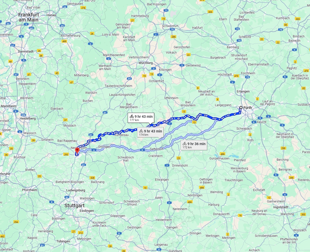 Anreise von Fürth Zu Heilbronn Über 