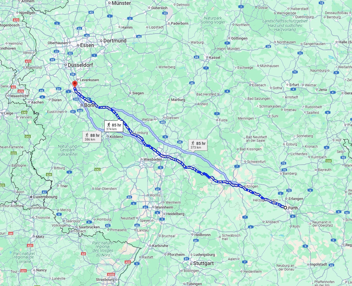 Anreise von Fürth Zu Köln Über 