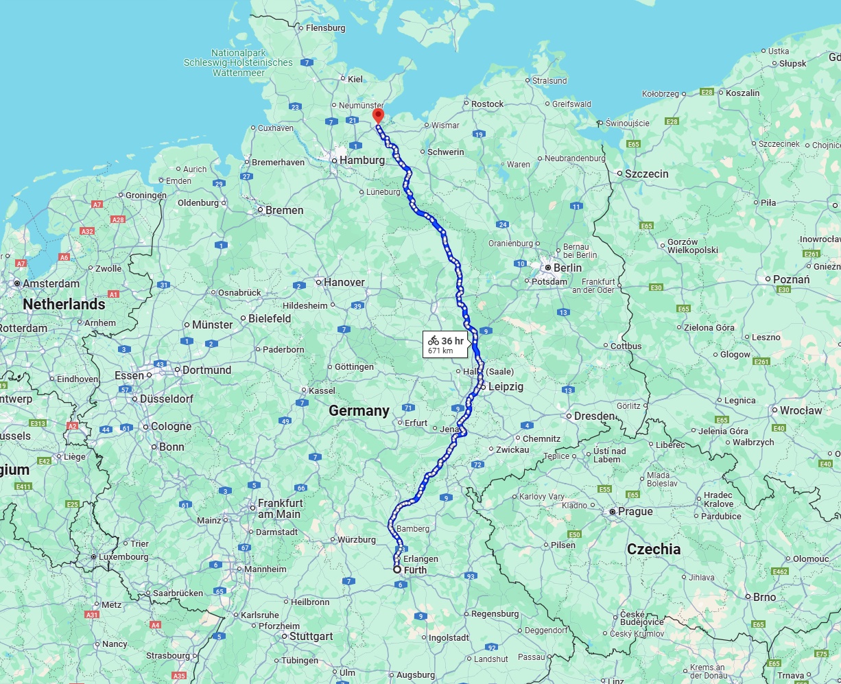 Anreise von Fürth Zu Lübeck Über 
