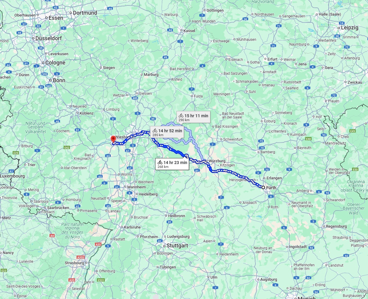 Anreise von Fürth Zu Mainz Über 