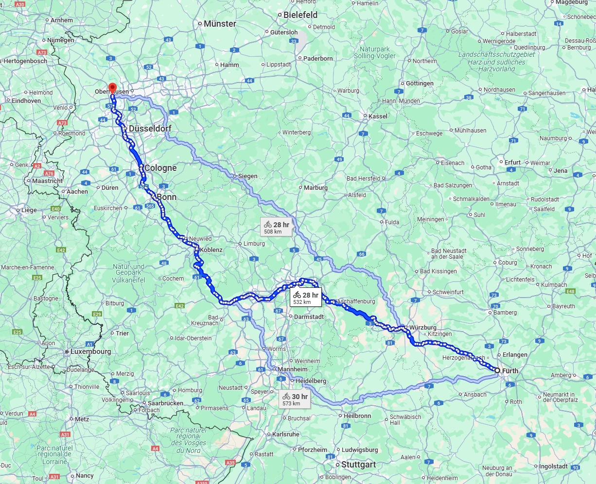 Anreise von Fürth Zu Moers Über 
