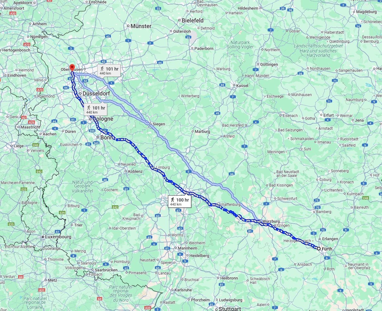 Anreise von Fürth Zu Moers Über 