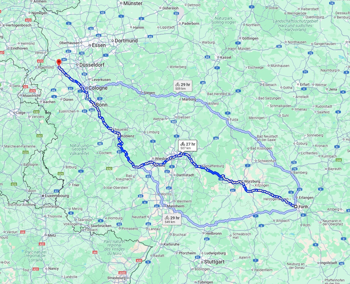 Anreise von Fürth Zu Mönchengladbach Über 