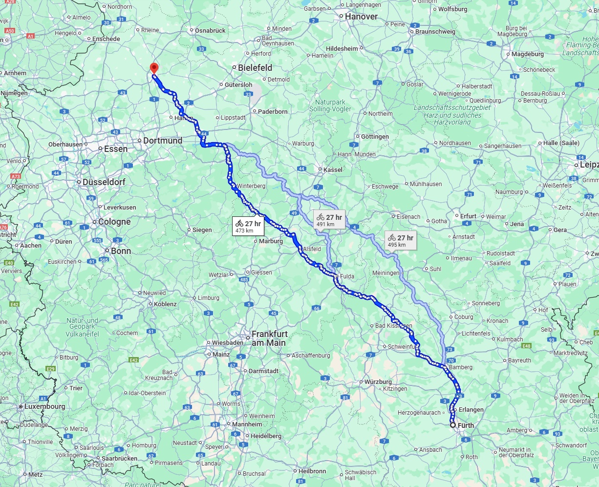 Anreise von Fürth Zu Münster Über 
