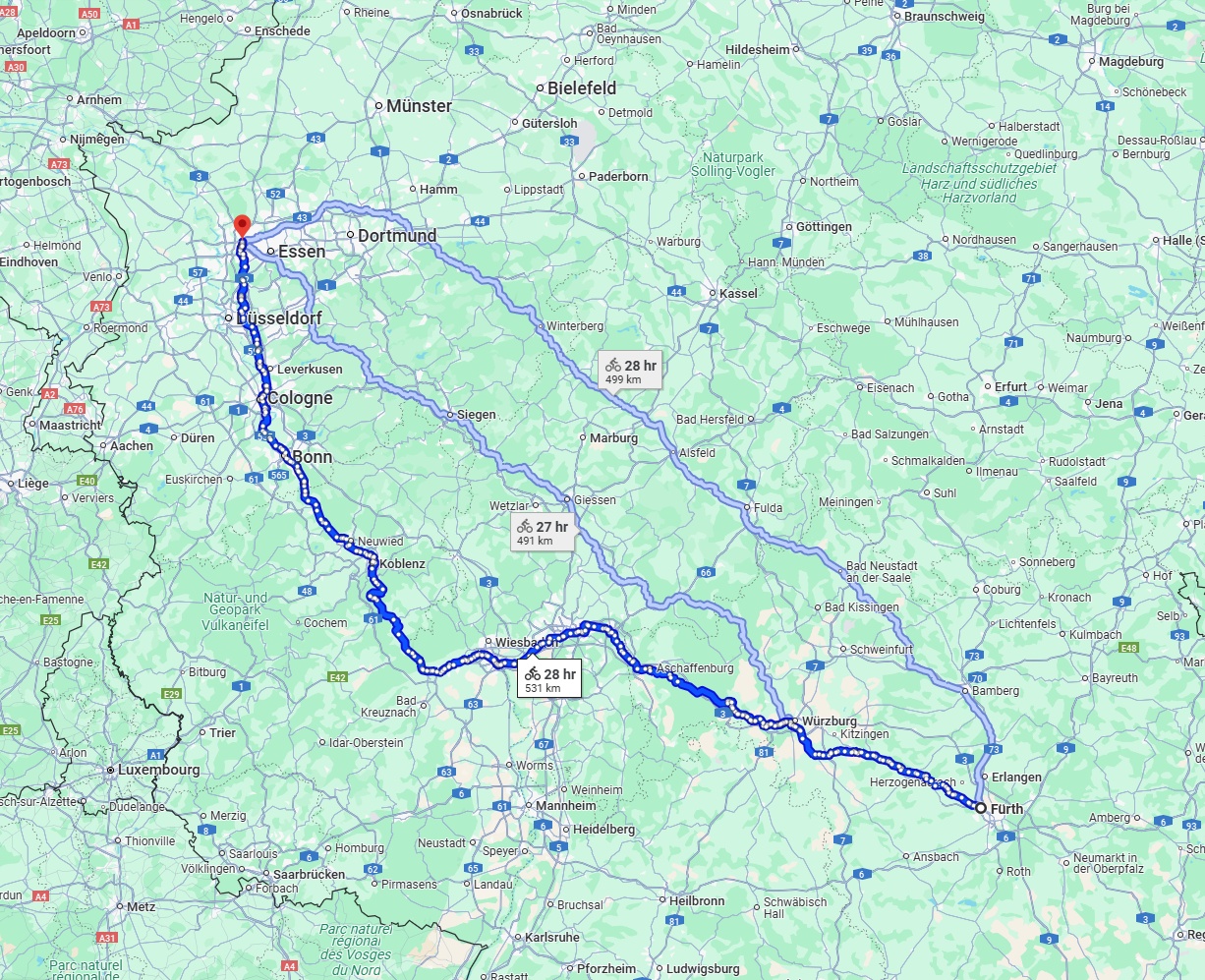 Anreise von Fürth Zu Oberhausen Über 
