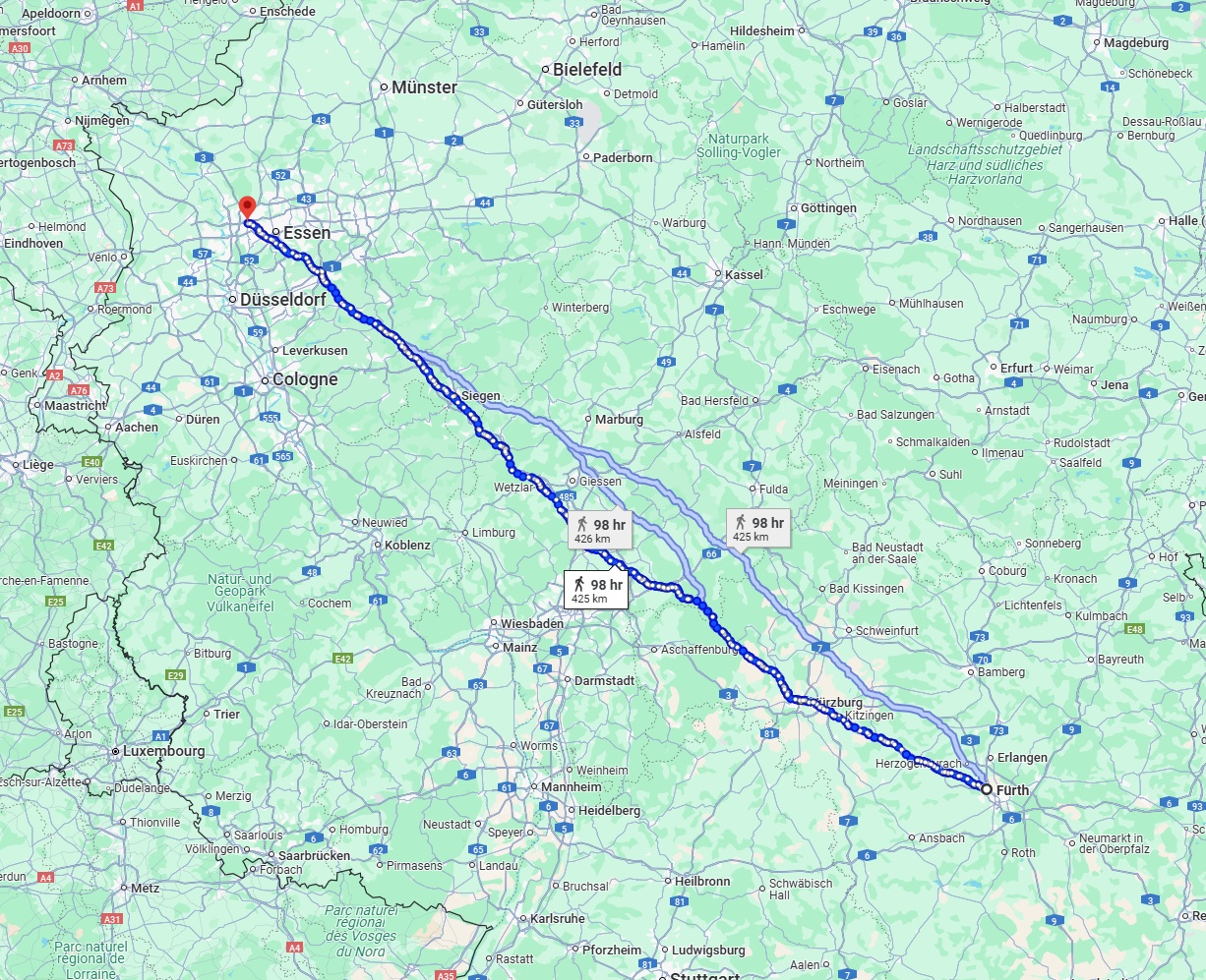 Anreise von Fürth Zu Oberhausen Über 