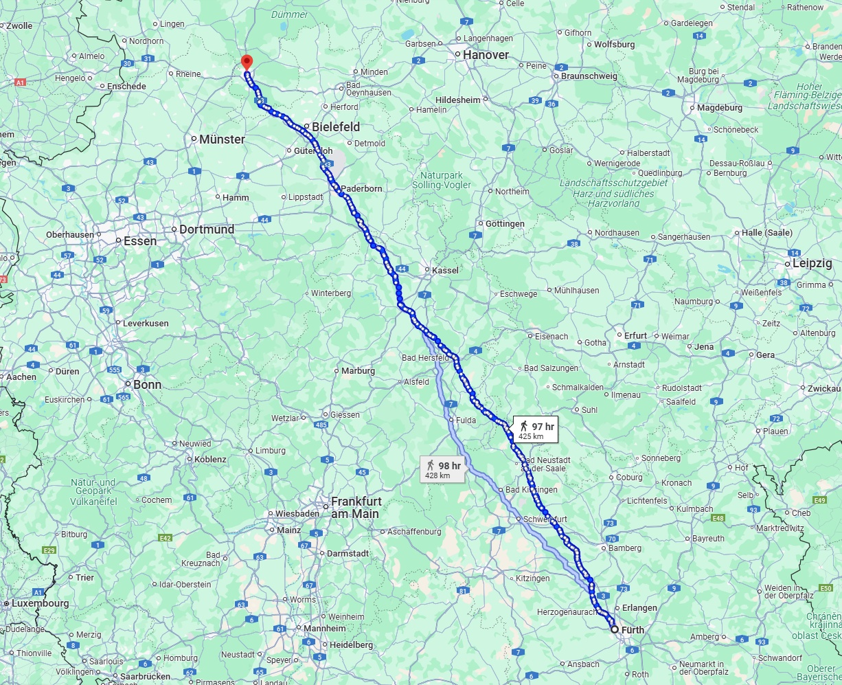 Anreise von Fürth Zu Osnabrück Über 