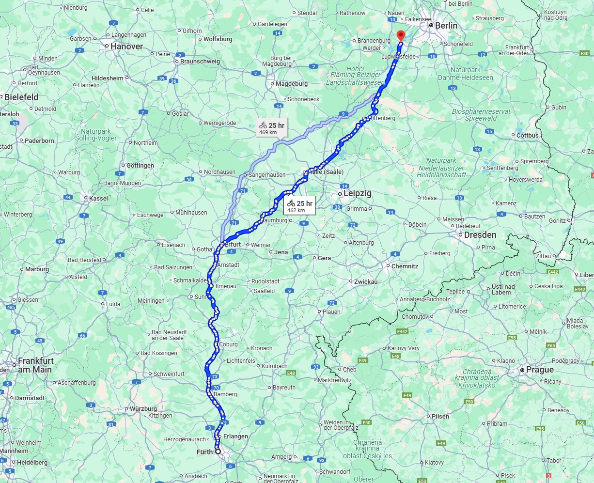 Anreise von Fürth Zu Potsdam Über 