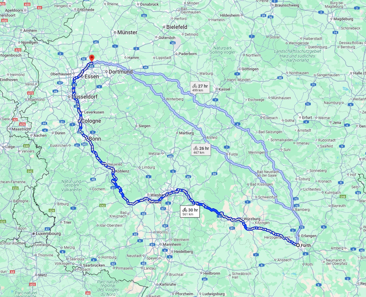 Anreise von Fürth Zu Recklinghausen Über 