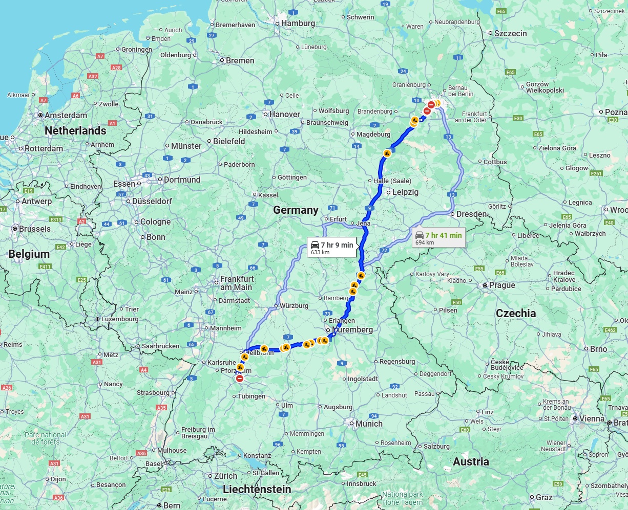Anreise von Stuttgart Zu Berlin Über 