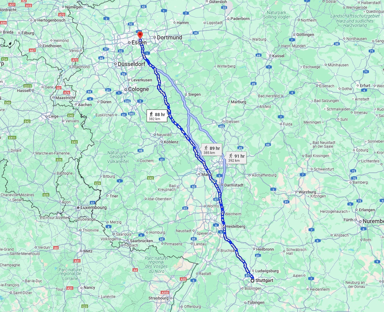 Anreise von Stuttgart Zu Bochum Über 