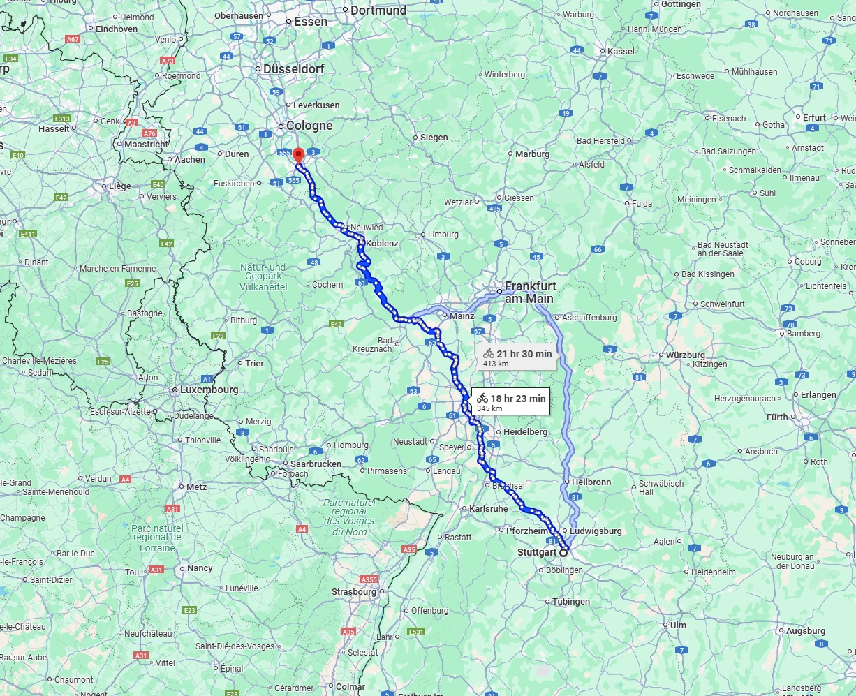 Anreise von Stuttgart Zu Bonn Über 