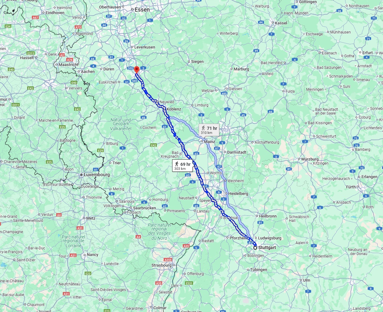 Anreise von Stuttgart Zu Bonn Über 