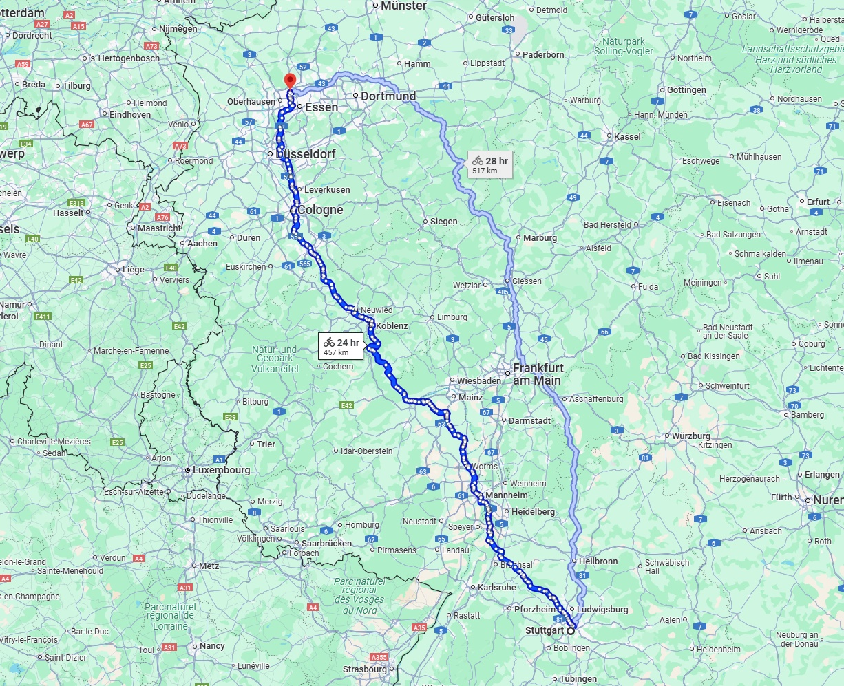 Anreise von Stuttgart Zu Bottrop Über 