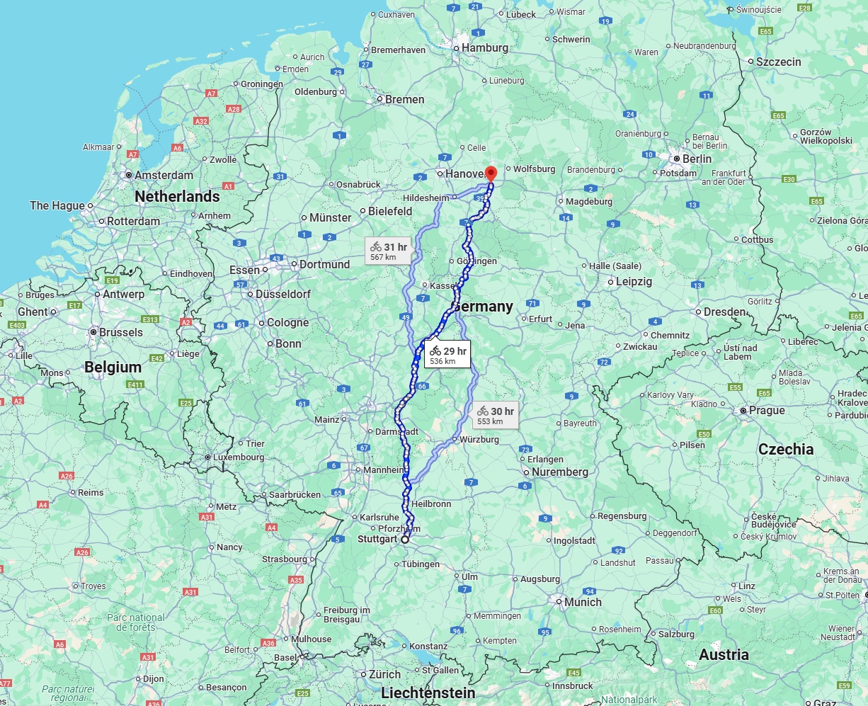Anreise von Stuttgart Zu Braunschweig Über 