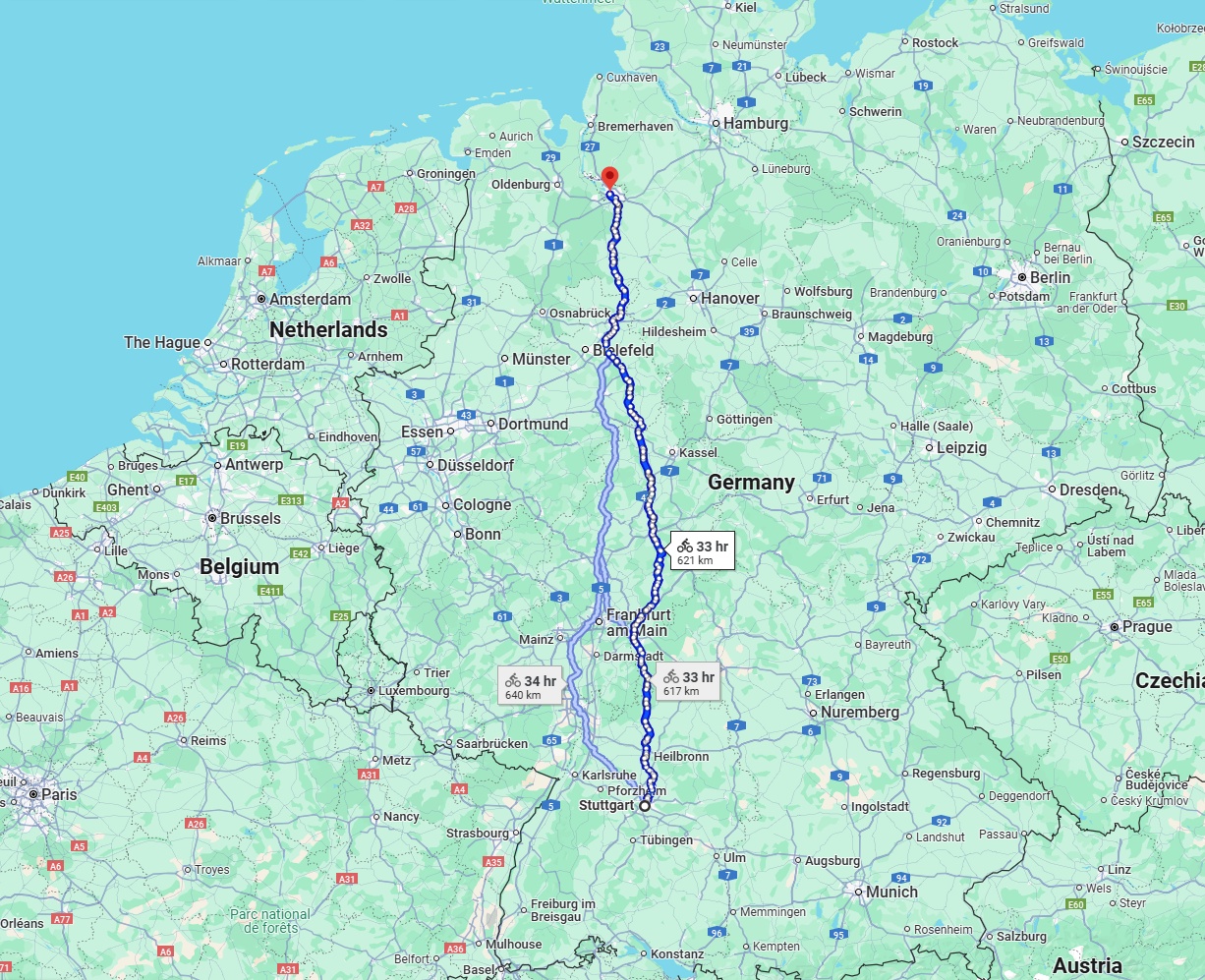Anreise von Stuttgart Zu Bremen Über 