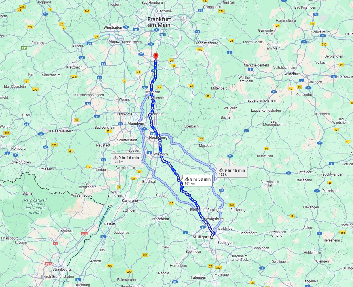 Anreise von Stuttgart Zu Darmstadt Über 