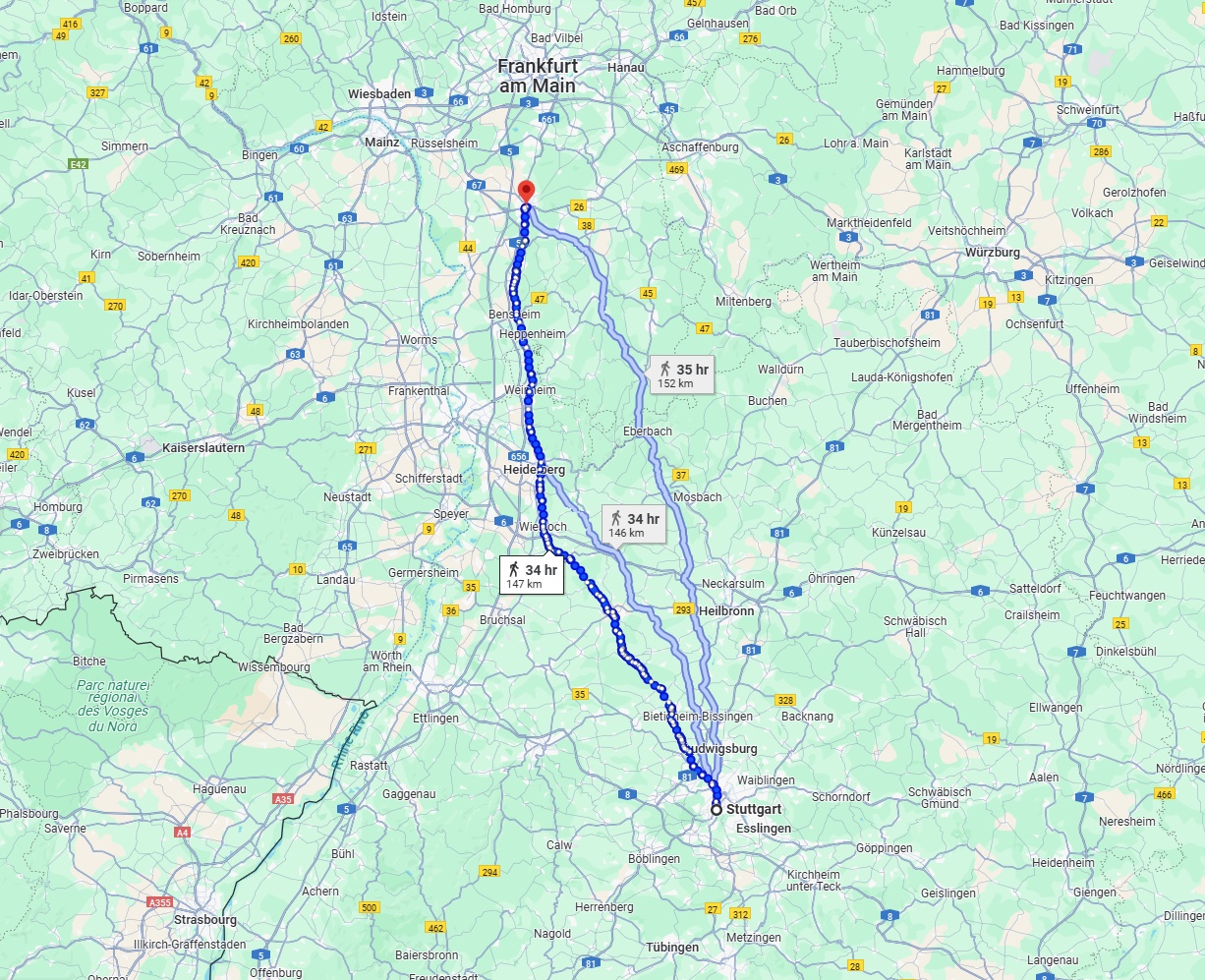 Anreise von Stuttgart Zu Darmstadt Über 