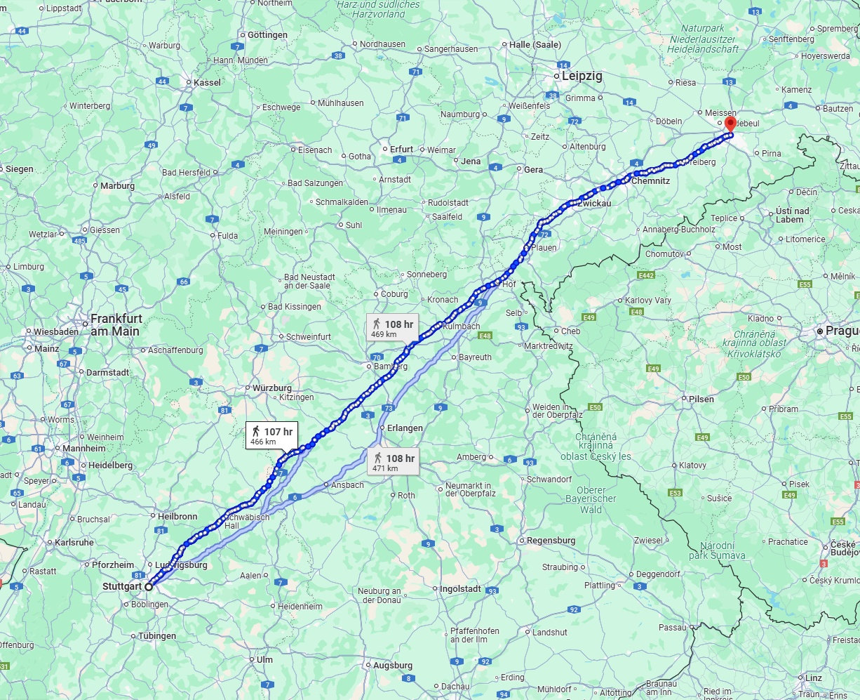 Anreise von Stuttgart Zu Dresden Über 