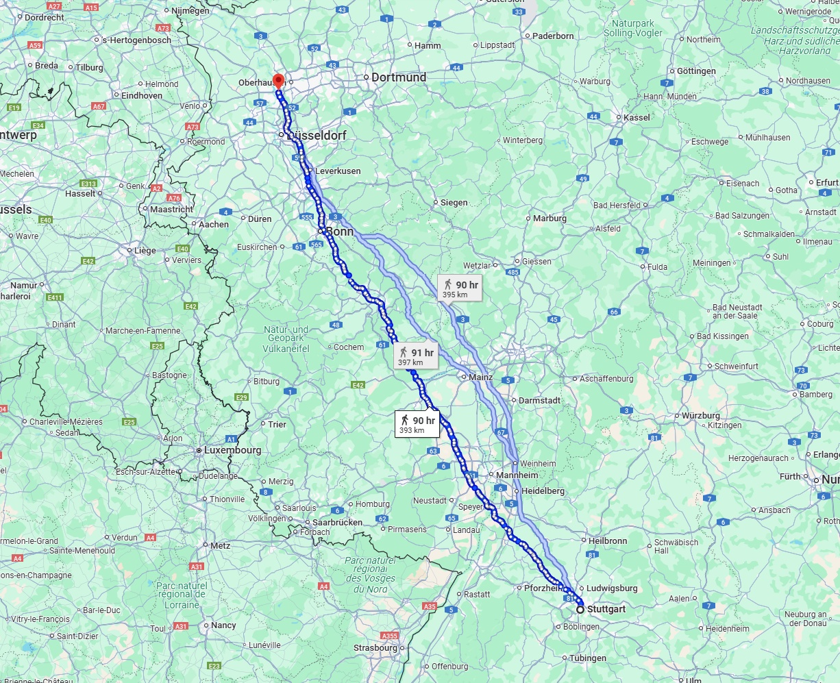 Anreise von Stuttgart Zu Duisburg Über 
