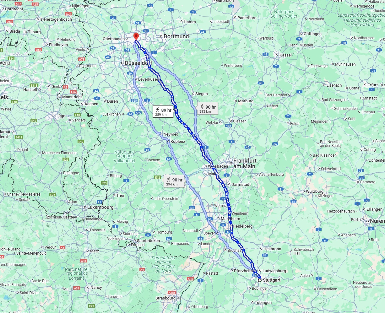 Anreise von Stuttgart Zu Essen Über 