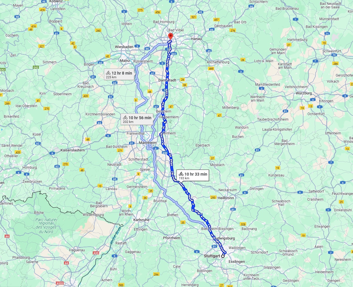 Anreise von Stuttgart Zu Frankfurt am Main Über 