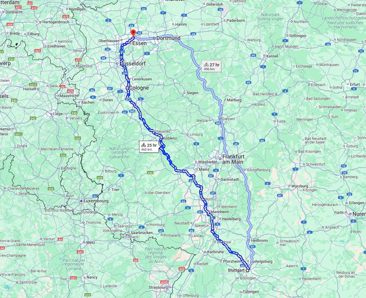 Anreise von Stuttgart Zu Gelsenkirchen Über 