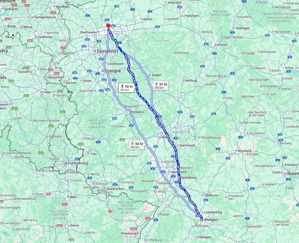 Anreise von Stuttgart Zu Gelsenkirchen Über 