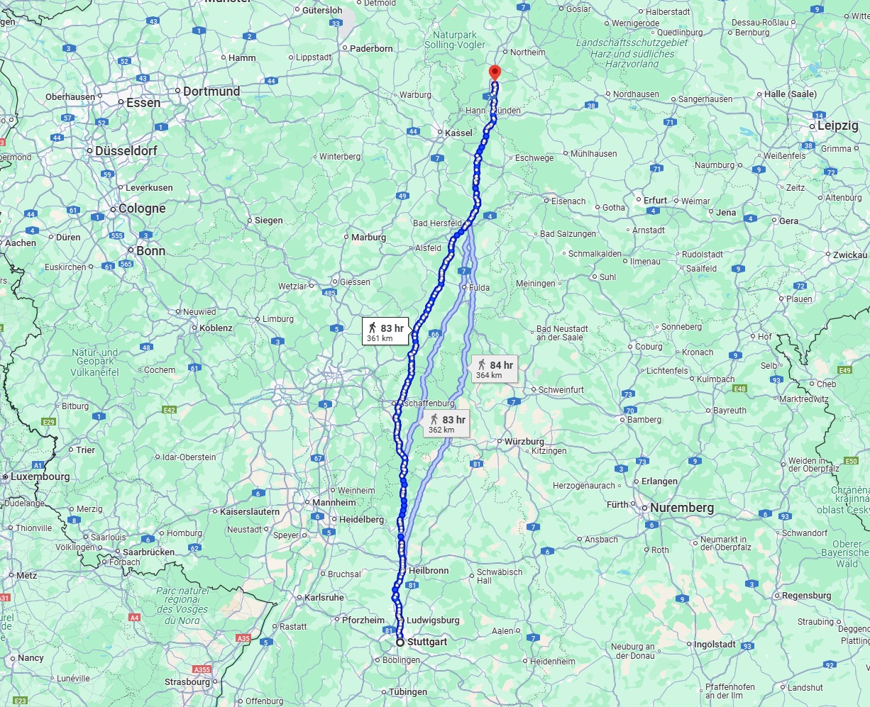 Anreise von Stuttgart Zu Göttingen Über 