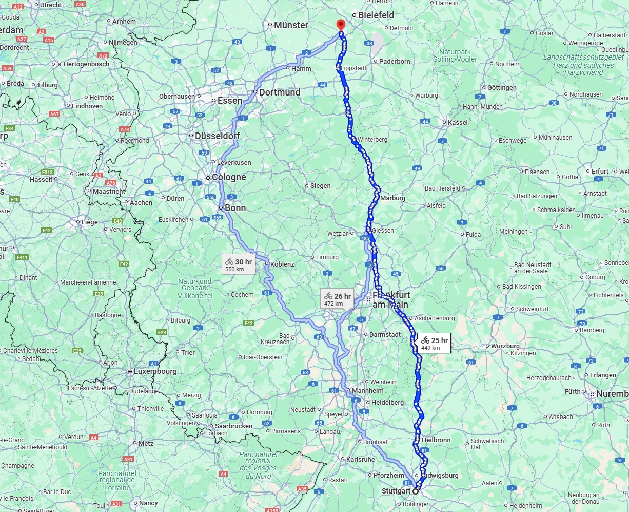 Anreise von Stuttgart Zu Gütersloh Über 