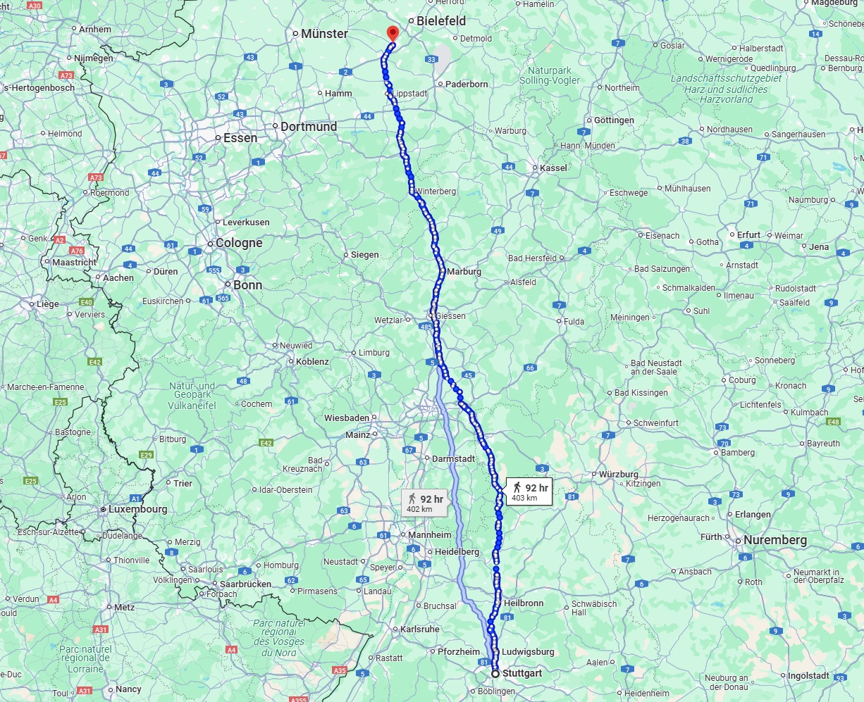 Anreise von Stuttgart Zu Gütersloh Über 