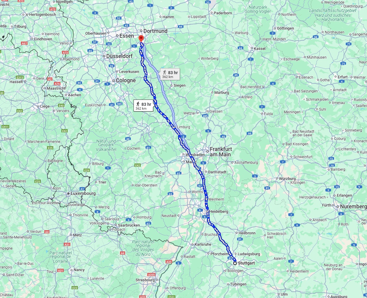 Anreise von Stuttgart Zu Hagen Über 