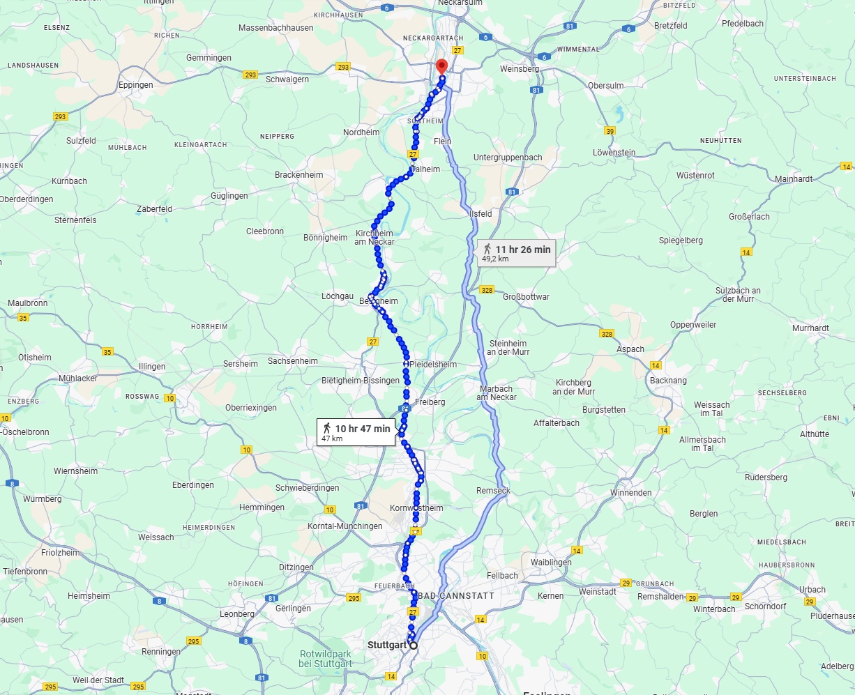 Anreise von Stuttgart Zu Heilbronn Über 