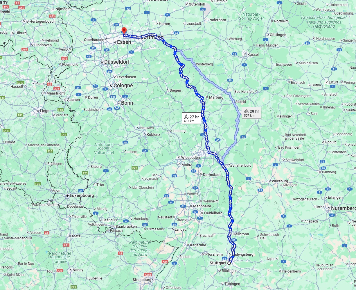 Anreise von Stuttgart Zu Herne Über 