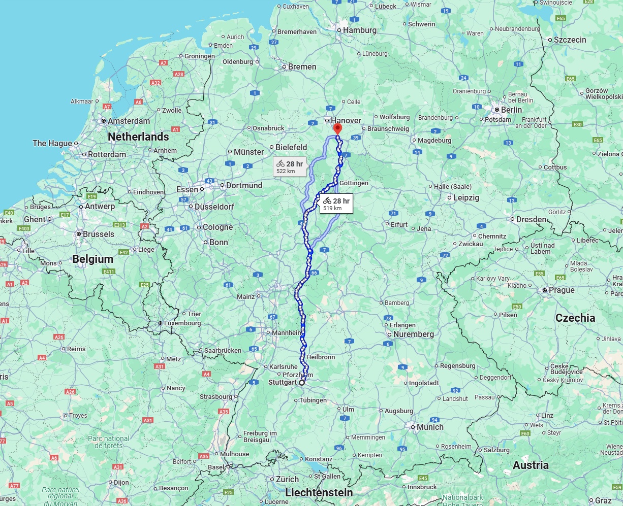 Anreise von Stuttgart Zu Hildesheim Über 