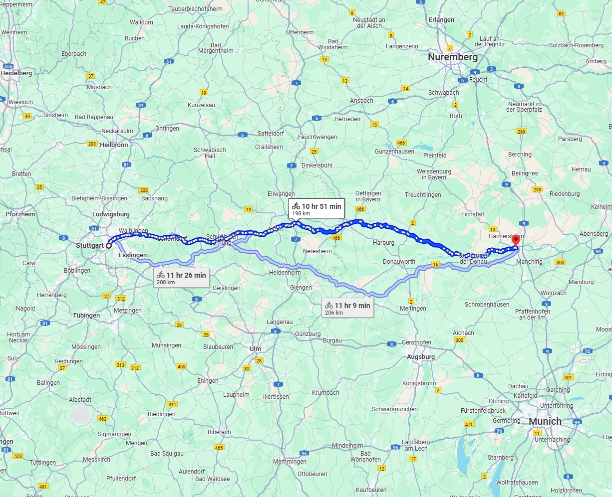 Anreise von Stuttgart Zu Ingolstadt Über 