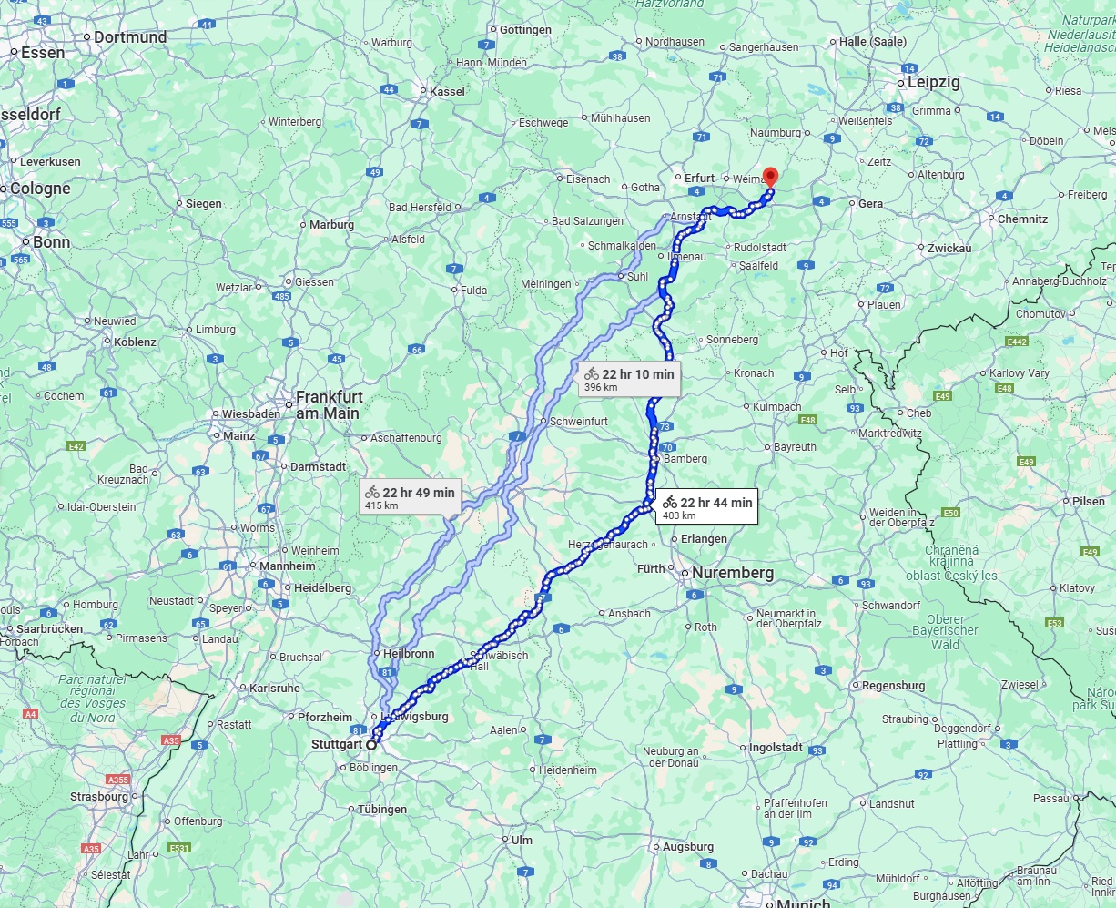 Anreise von Stuttgart Zu Jena Über 
