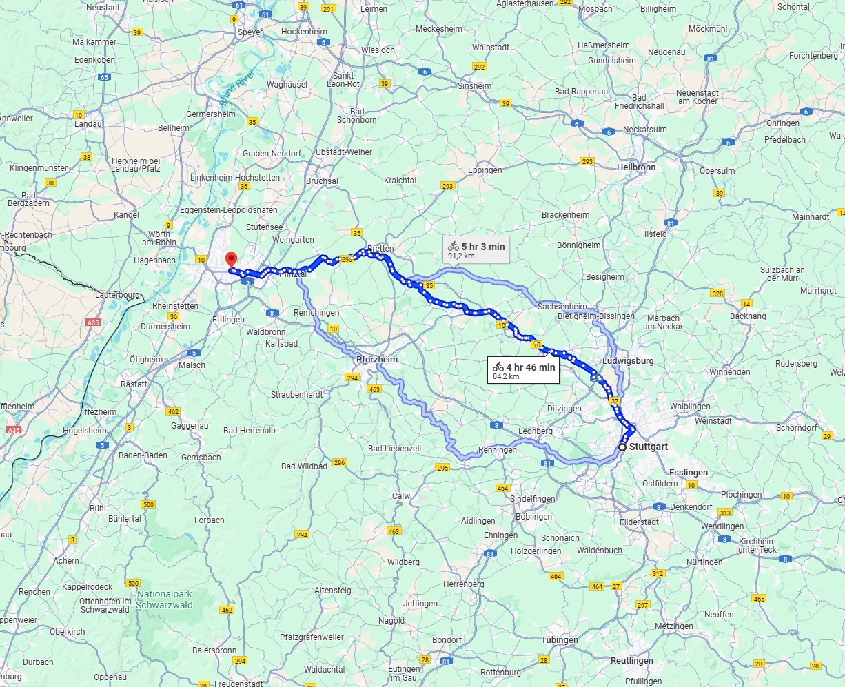 Anreise von Stuttgart Zu Karlsruhe Über 