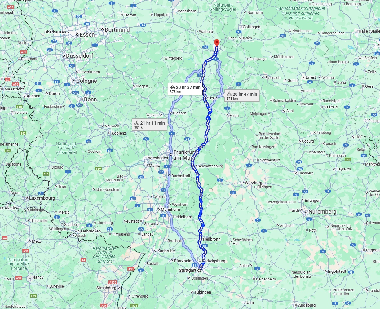 Anreise von Stuttgart Zu Kassel Über 