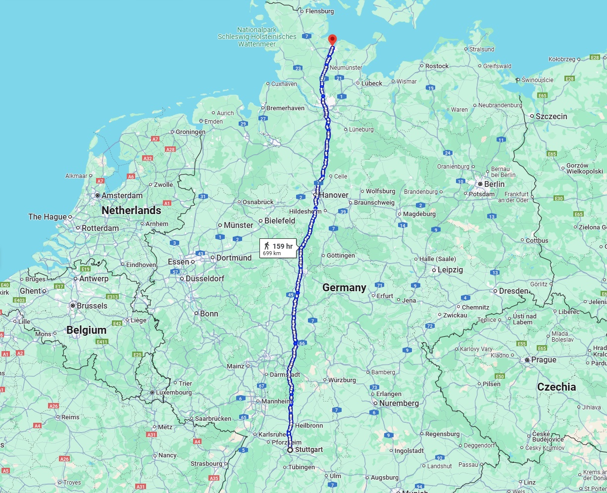 Anreise von Stuttgart Zu Kiel Über 