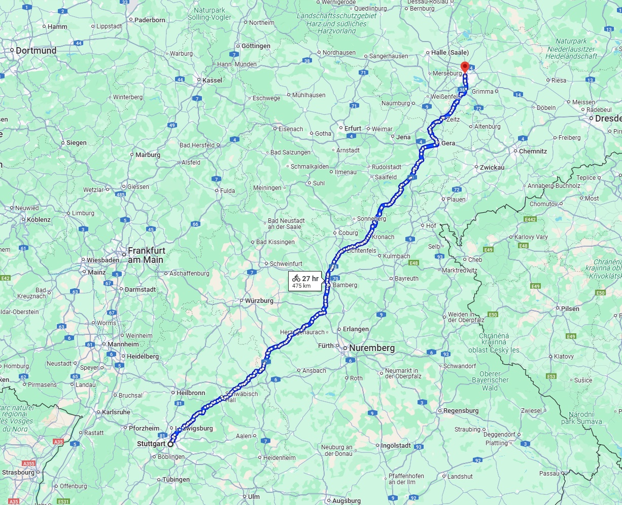 Anreise von Stuttgart Zu Leipzig Über 